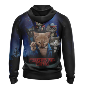 Stranger Things x Cats Unisex 3D Hoodie