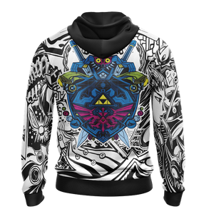 Legend Of Zelda Hylian Shield Game Version Unisex 3D Hoodie