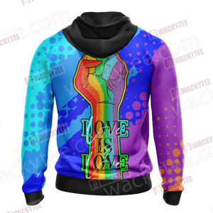 Support LGBT Love Is Love 3D Hoodie
