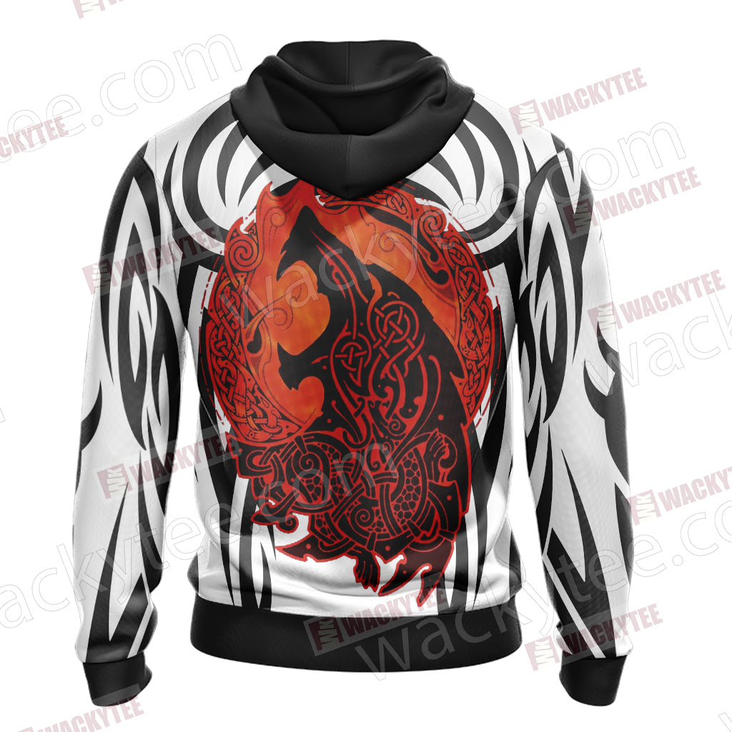 Fenrir Unisex Zip Up Hoodie Jacket