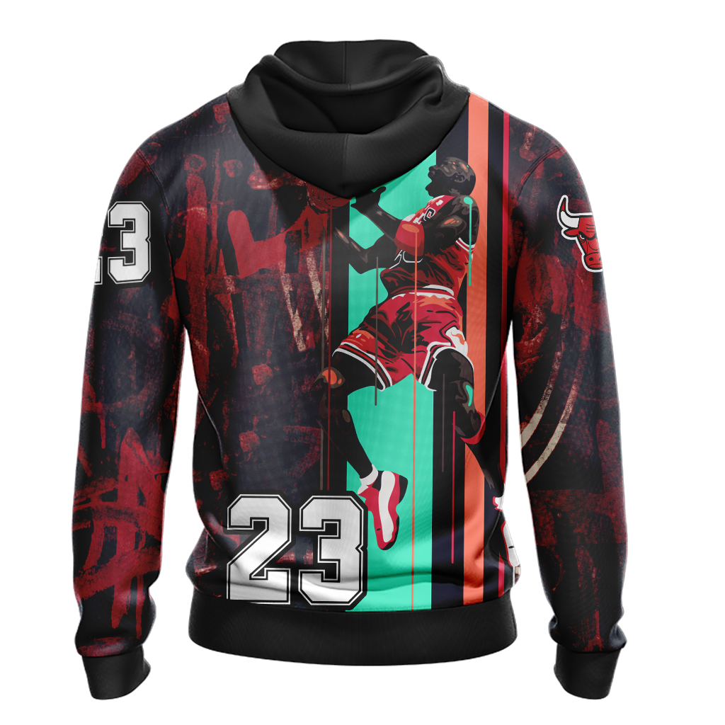 Hash Tag Be Like Mike 23 Unisex Zip Up Hoodie
