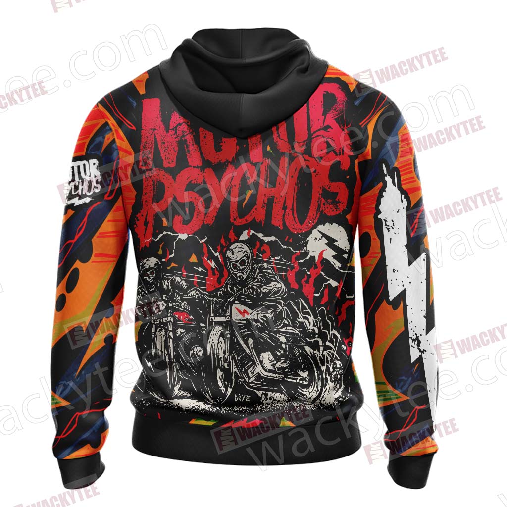 Pyscho Motor Unisex Zip Up Hoodie Jacket