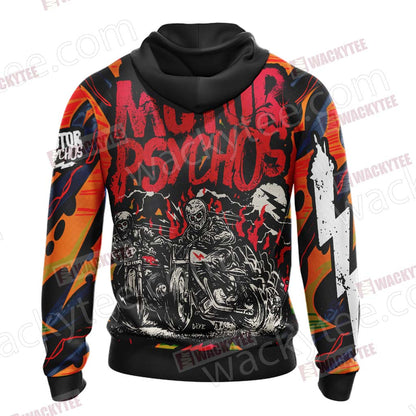 Pyscho Motor Unisex Zip Up Hoodie Jacket