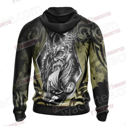 Odin New Unisex Zip Up Hoodie Jacket