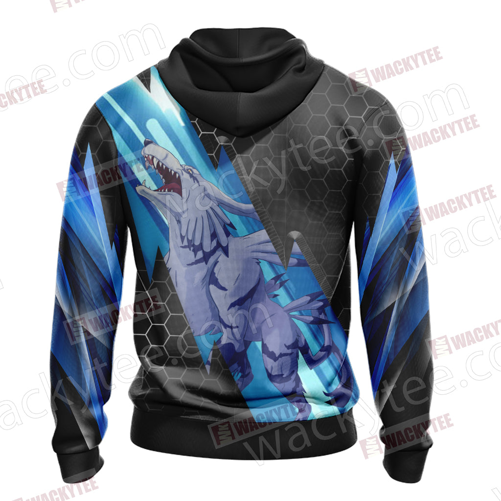Digimon - Garurumon New Unisex 3D Hoodie