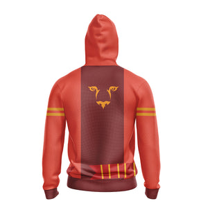Harry Potter - Brave Like A Gryffindor New Unisex Zip Up Hoodie