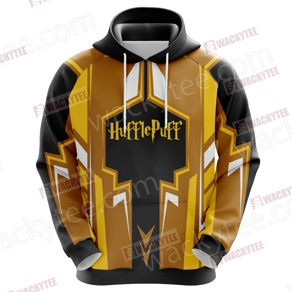 Harry Potter Hogwarts Castle - Hufflepuff House Wacky Style New Collection Unisex 3D Hoodie