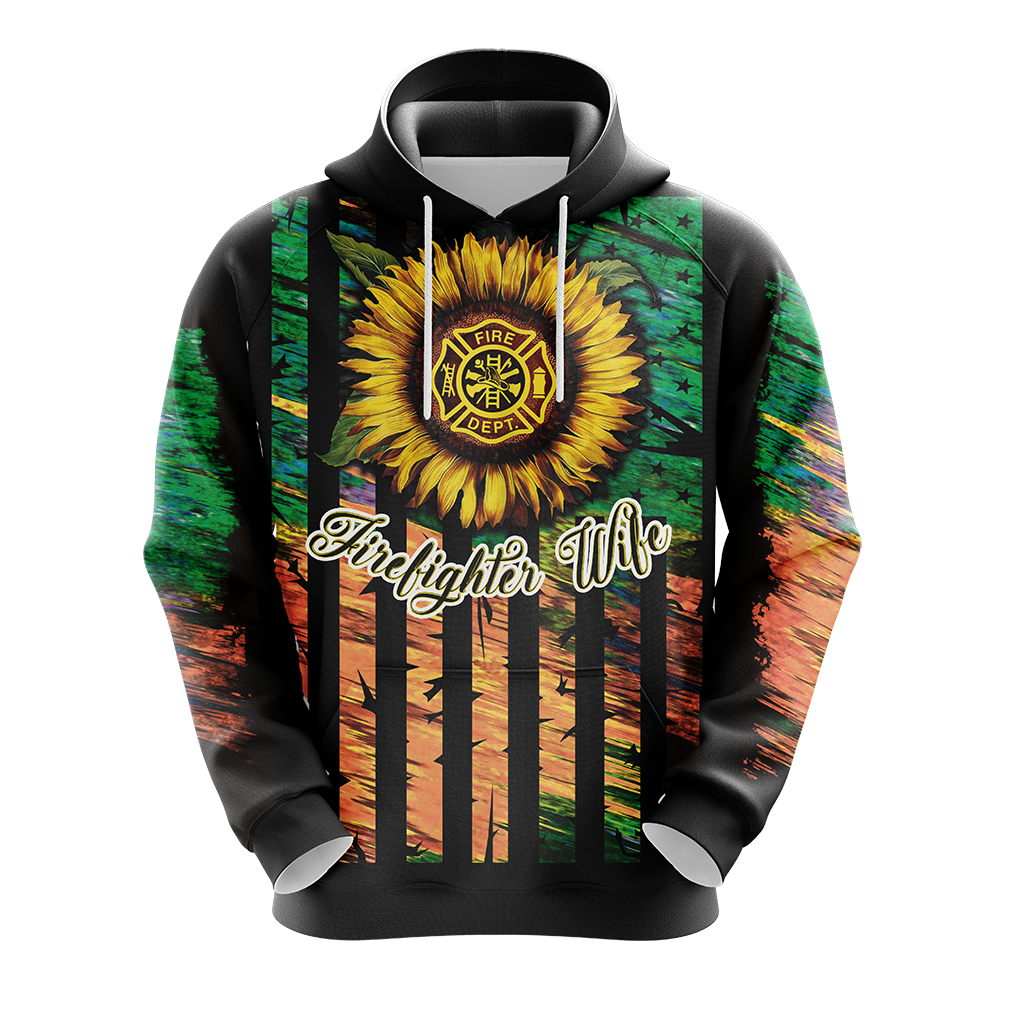 Proud Firefighter Wife Unisex 3D Hoodie