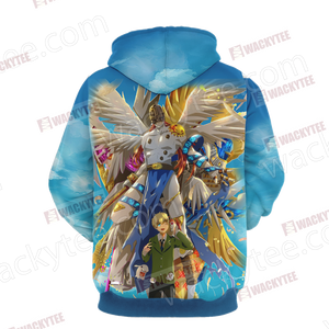 Digimon Takaishi Takeru And Angemon Unisex 3D Hoodie