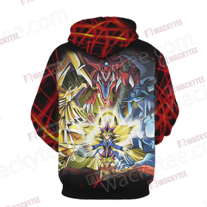 Yu Gi Oh! Yami Yugi And Egyptian God Cards 3D Hoodie