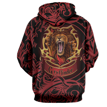 Brave Like A Gryffindor Harry Potter 3D Hoodie