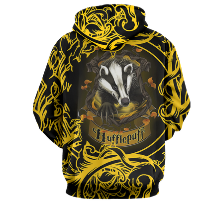 Loyal Like A Hufflepuff Harry Potter 3D Hoodie