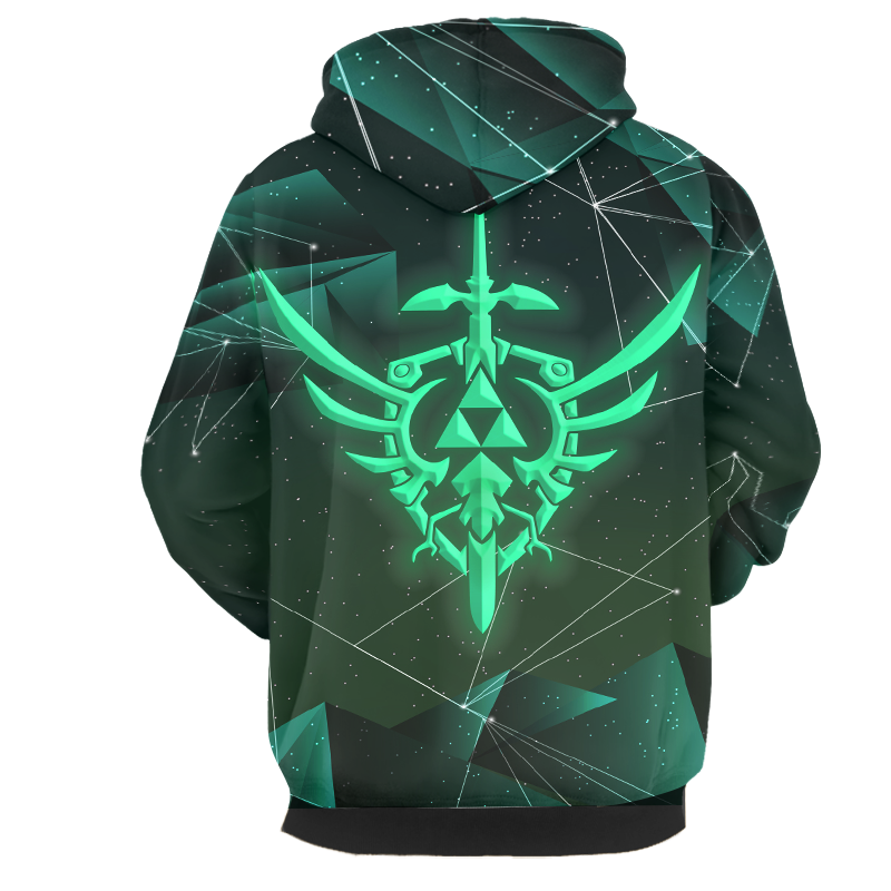 The Legend Of Zelda Link Green Cosplay New Look Zip Up Hoodie Jacket