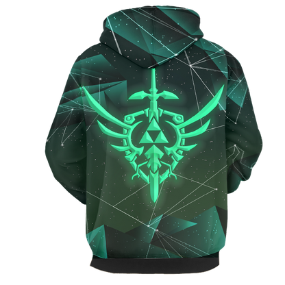 The Legend Of Zelda Link Green Cosplay New Look Zip Up Hoodie Jacket