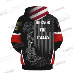 US Army Veteran Hornor The Fallen Unisex 3D Hoodie