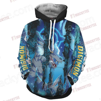 Digimon - Garurumon New Unisex 3D Hoodie