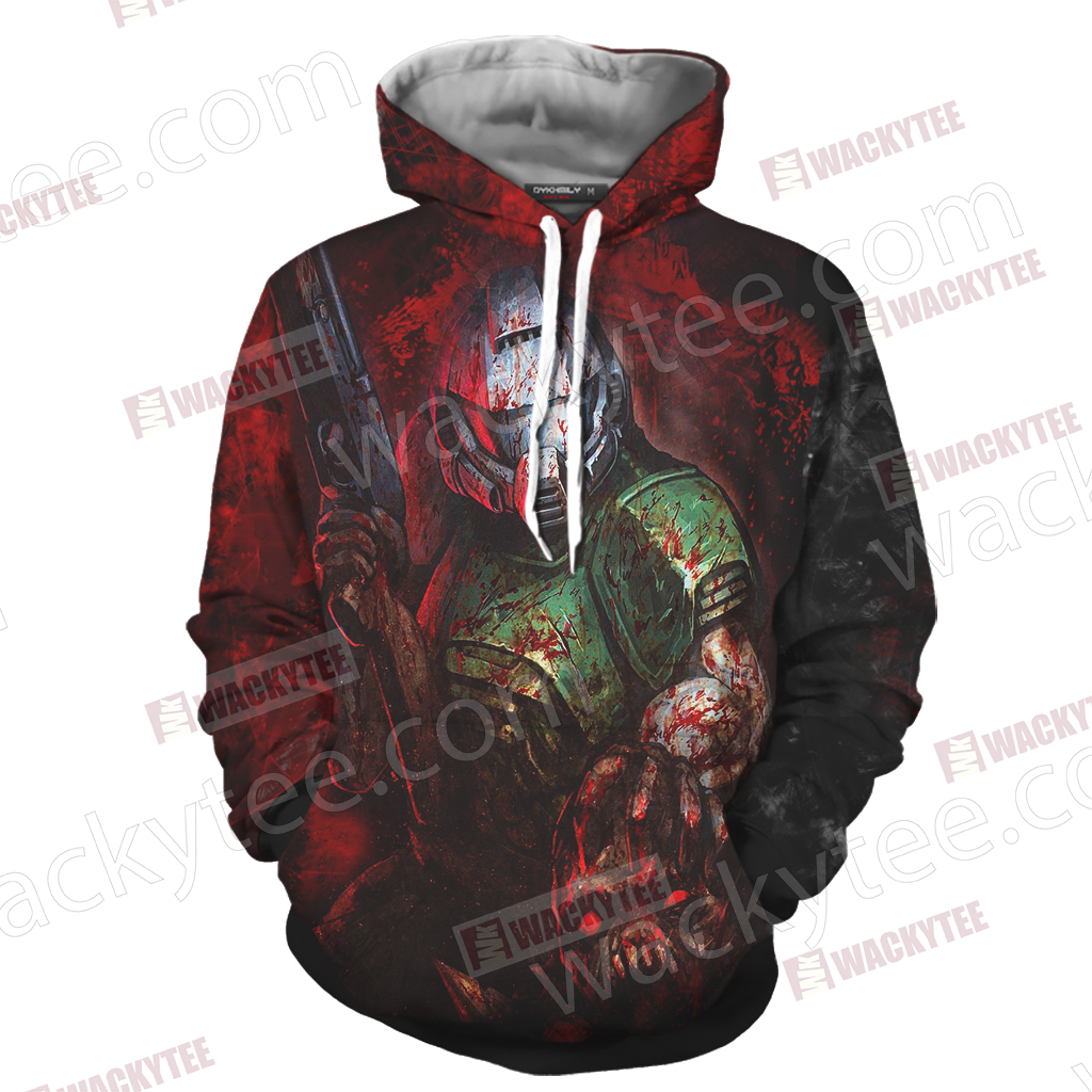 Doom - Doomguy Unisex 3D Hoodie