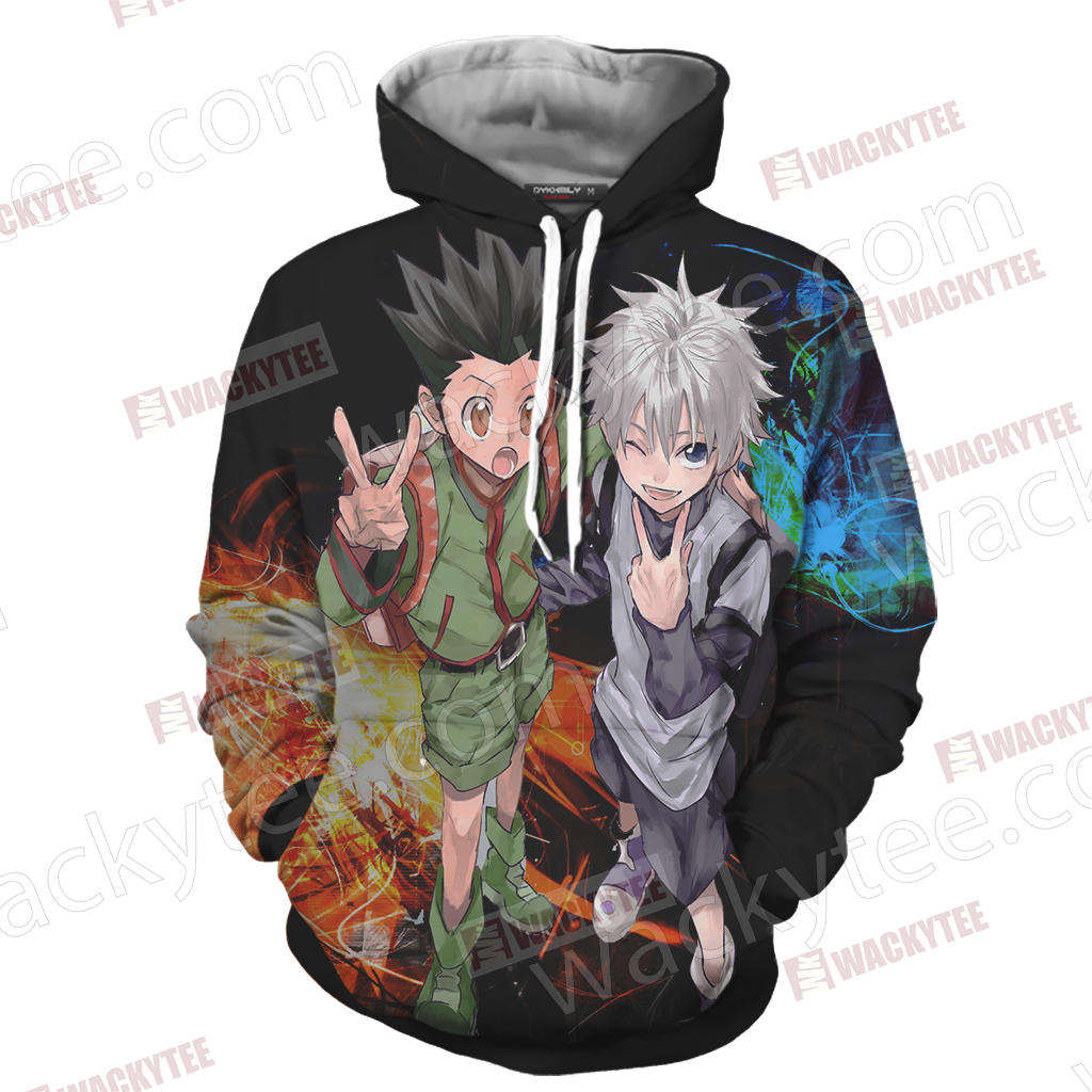 Hunter x Hunter Gon And Killua Anime Manga 3D Hoodie - Owl Fashion