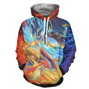 Pokemon Charizard X Andcharizard Y Unisex 3D Hoodie