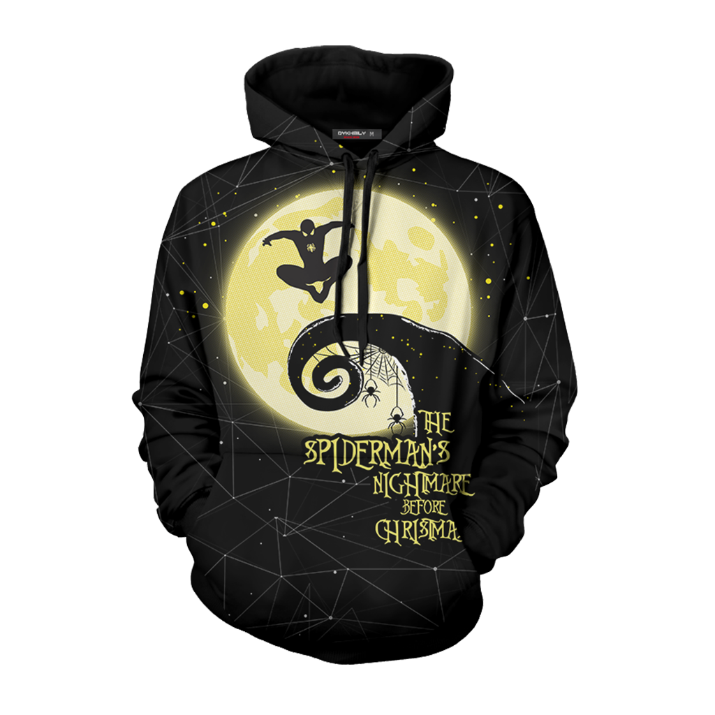 The Spiderman's Nightmare Before Christmas 3D Hoodie