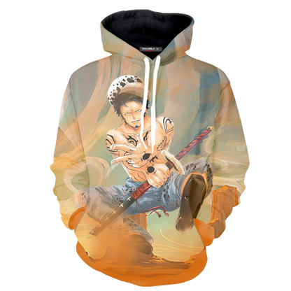 One Piece Trafalgar D. Water Law 3D Hoodie