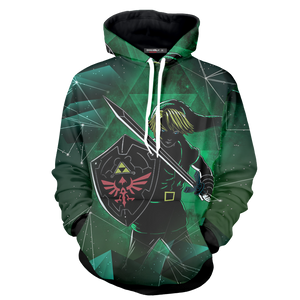 The Legend Of Zelda Link Green Cosplay New Look Zip Up Hoodie Jacket