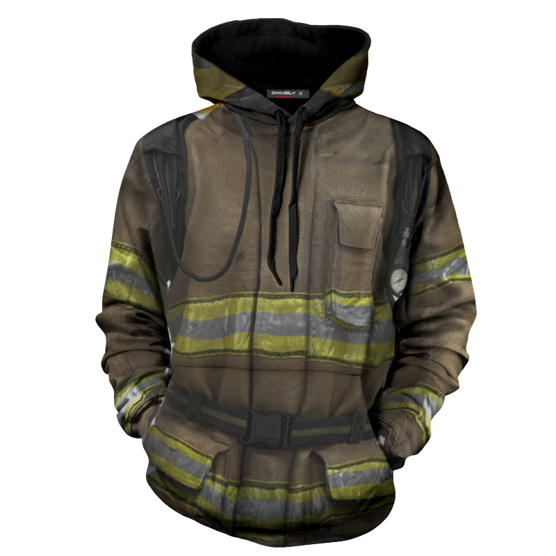 Firefighter Costume Cosplay 3D Hoodie