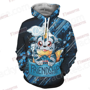 Digimon - The Crest Of Friendship Unisex 3D Hoodie