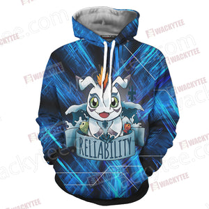 Digimon - The Crest Of Reliability Unisex 3D Hoodie