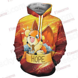 Digimon - The Crest Of Hope Unisex 3D Hoodie