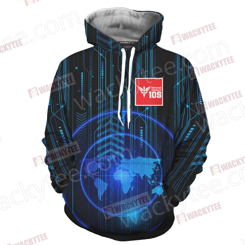Sinanju Gundam Unisex 3D Hoodie