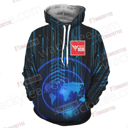 Sinanju Gundam Unisex 3D Hoodie