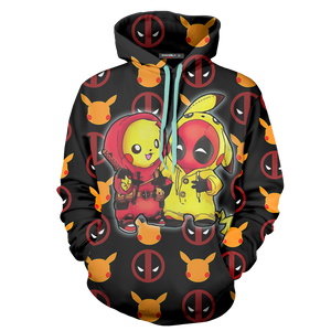 PikaPool Deadpool And Pikachu 3D Hoodie