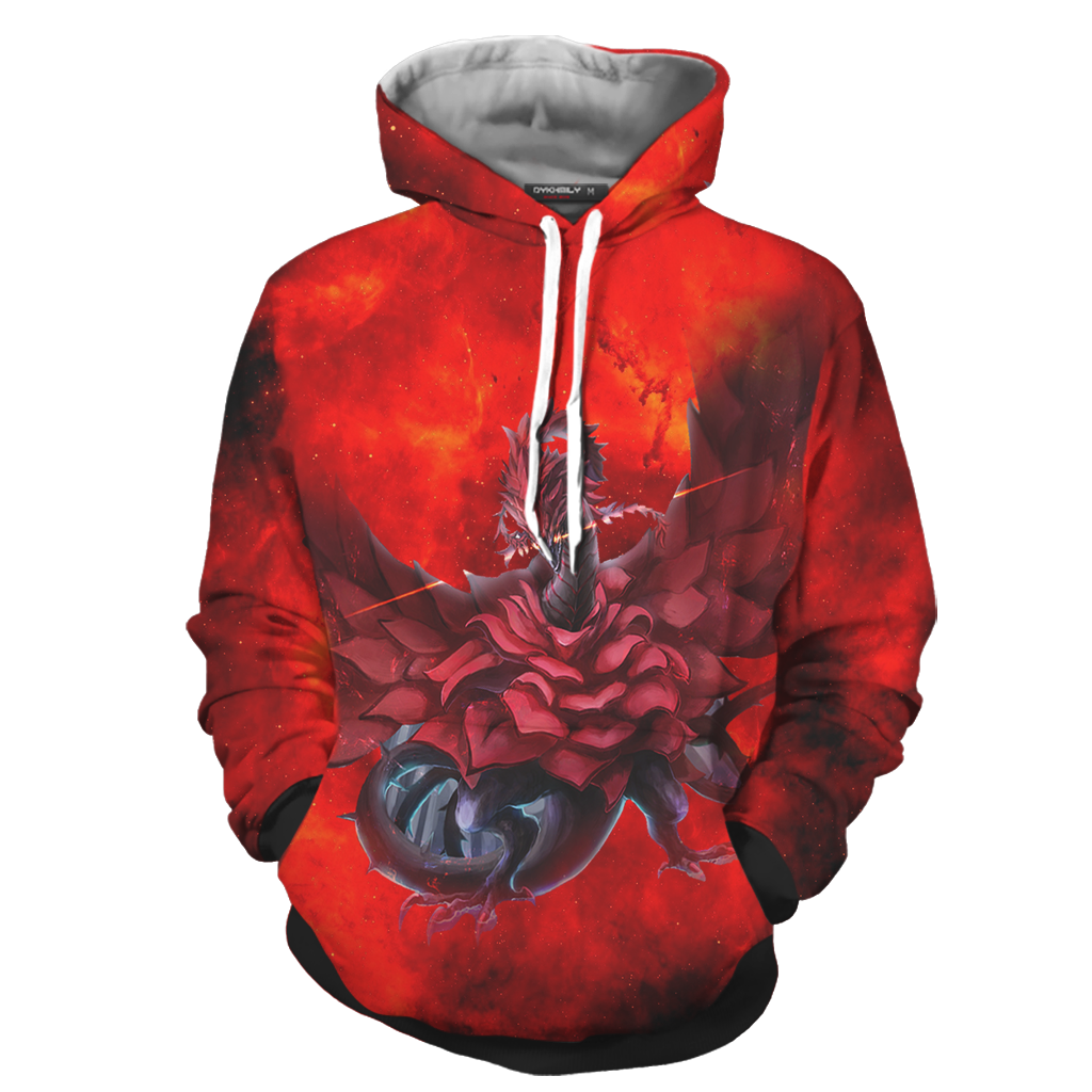 Yu Gi Oh! Izayoi Aki And Black Rose Dragon 3D Hoodie