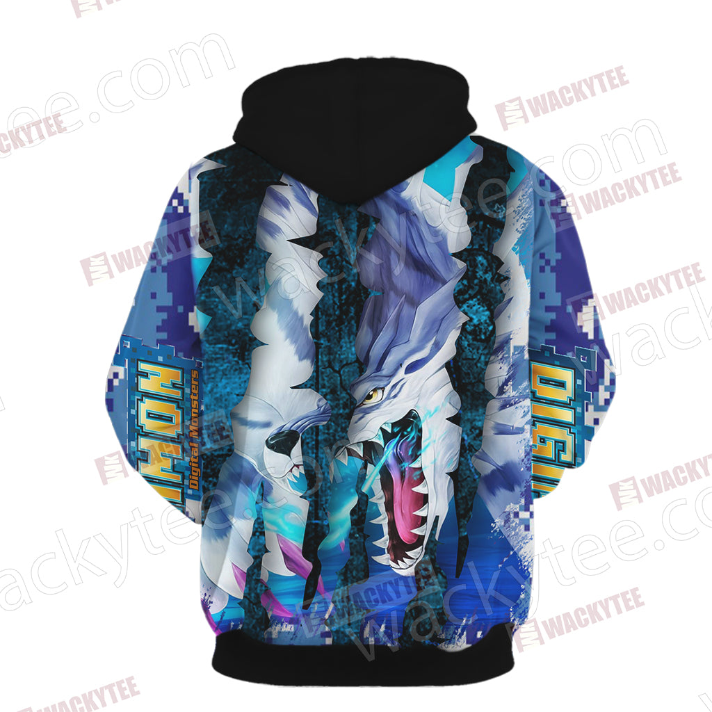 Digimon - Garurumon New Unisex 3D Hoodie