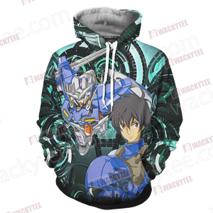 Mobile Suit Gundam Setsuna F. Seiei And The Exia Gundam 3D Hoodie