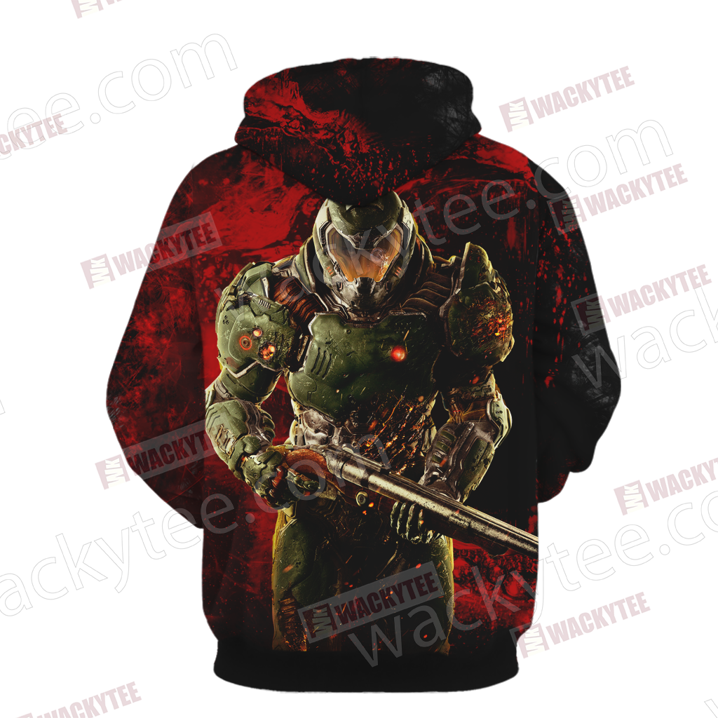 Doom - Doomguy Unisex 3D Hoodie