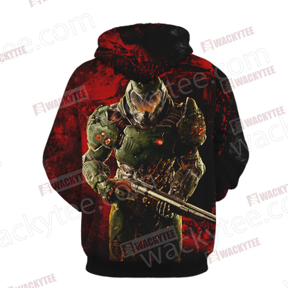 Doom - Doomguy Unisex 3D Hoodie