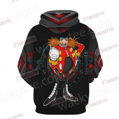 Dr.Eggman Sonic Unisex 3D Hoodie
