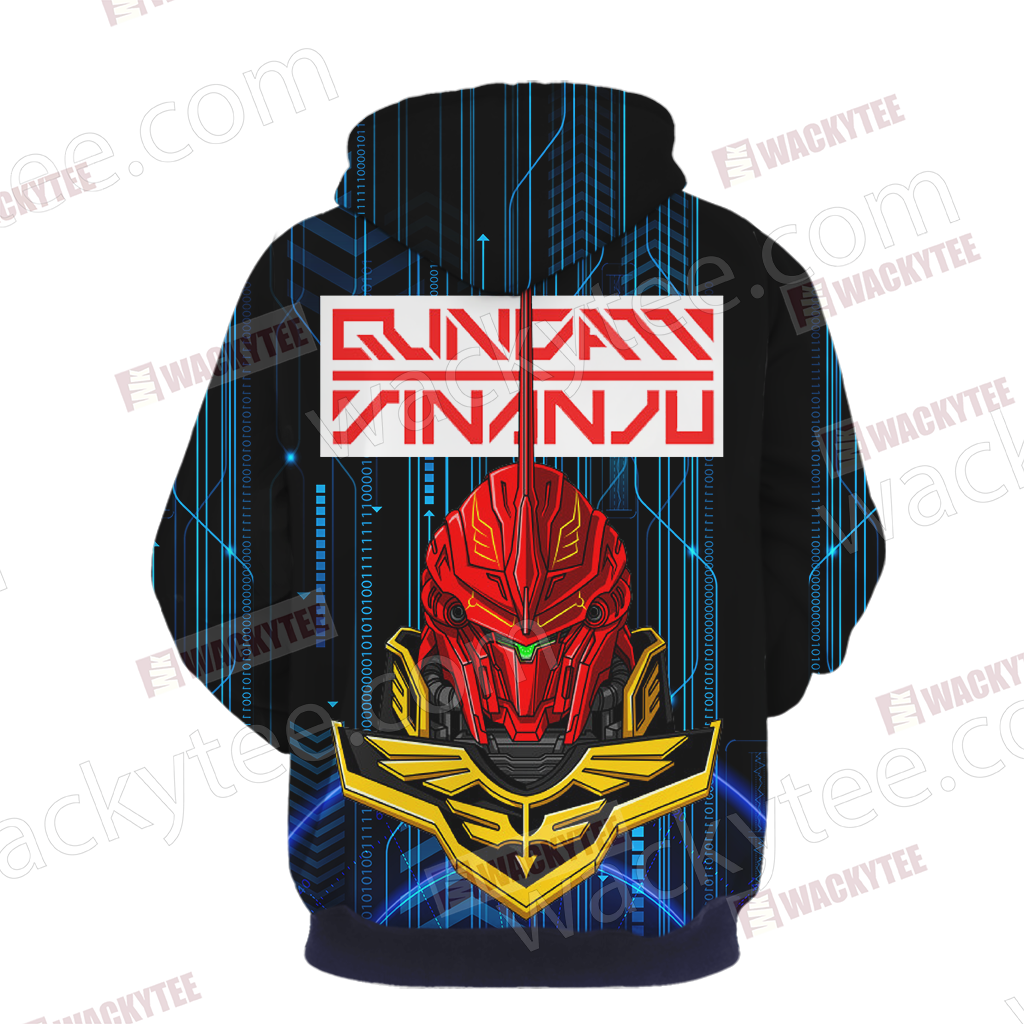 Sinanju Gundam Unisex 3D Hoodie