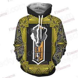 Harry Potter - Knowledge Hufflepuff House Unisex 3D Hoodie
