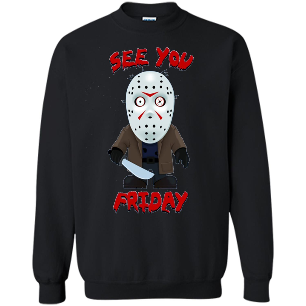 Friday The 12th T-shirt See You Friday Black