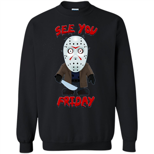 Friday The 12th T-shirt See You Friday Black