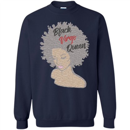 Black Virgo Queen T-shirt Navy