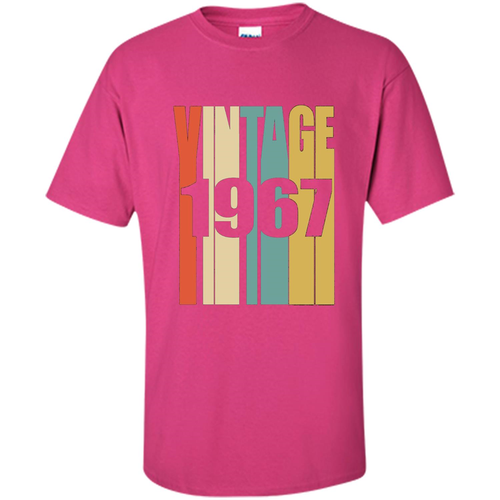 Retro Vintage 1967 T-shirt 50th Birthday T-shirt Heliconia