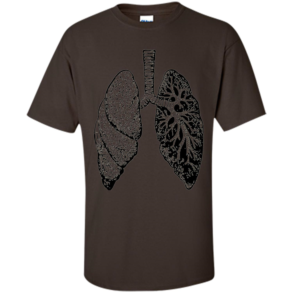 Lungs T-shirt Dark Chocolate