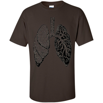 Lungs T-shirt Dark Chocolate