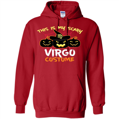 Halloween T-shirt This Is My Scary Virgo Costume T-shirt Red