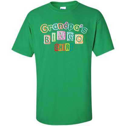 Papa T-shirt GrandpaŠ—Ès Bingo T-shirt Irish Green