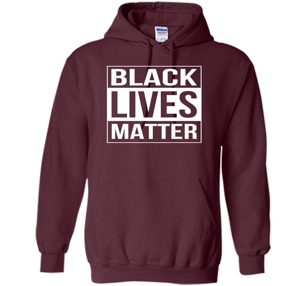 Black Lives Matter Political Protest T-Shirt shirt Maroon